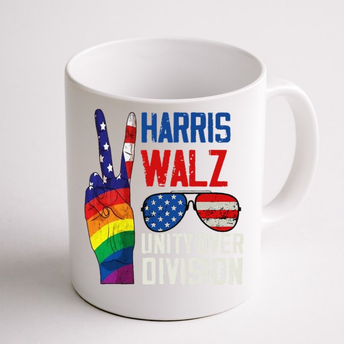 Harris Walz 2024 Unity Over Division Harris Walz 2024 Front & Back Coffee Mug