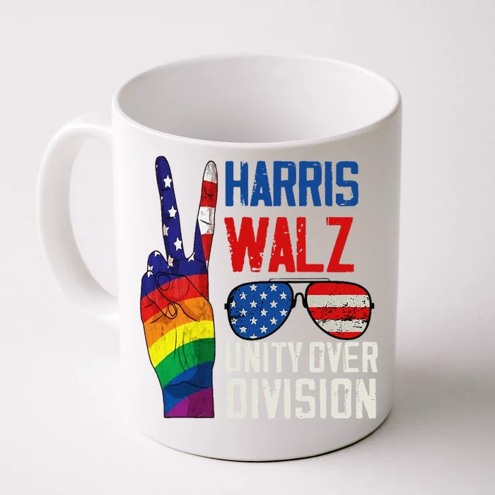 Harris Walz 2024 Unity Over Division Harris Walz 2024 Front & Back Coffee Mug