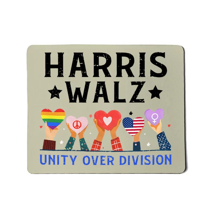 Harris Walz 2024 Unity Over Division Harris Walz 2024 Mousepad