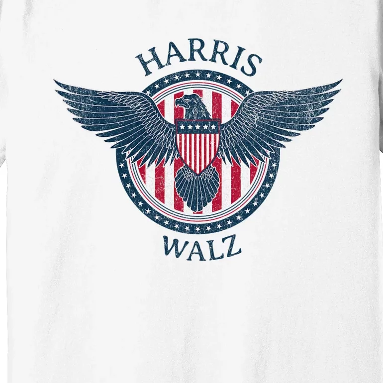 Harris Walz 2024 Election Kamala Harris Tim Walz Waltz Premium T-Shirt