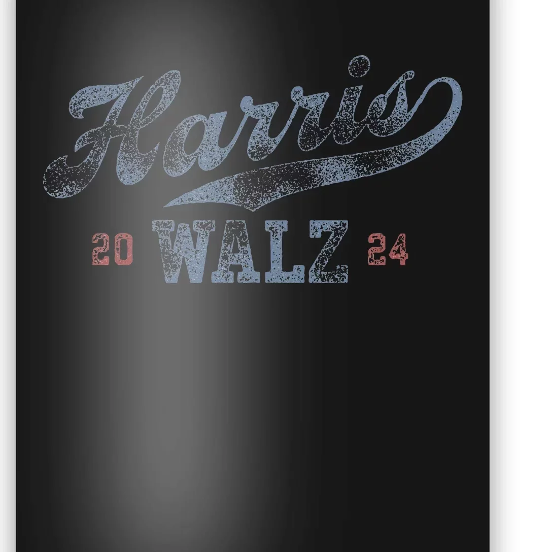 Harris Waltz 2024 Baseball Script Women Harris Waltz 2024 Poster