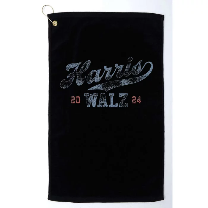 Harris Waltz 2024 Baseball Script Women Harris Waltz 2024 Platinum Collection Golf Towel