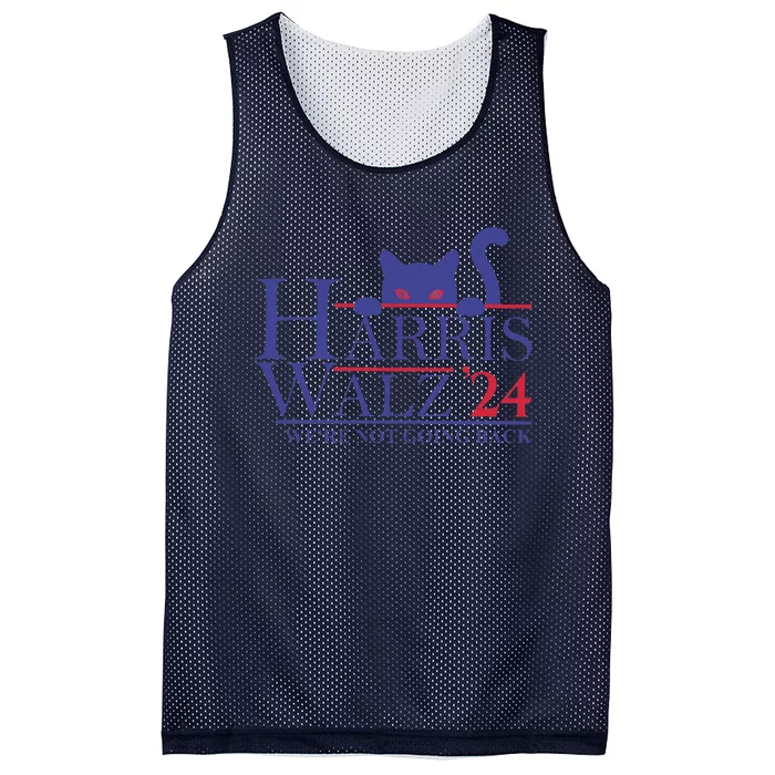 Harris Waltz 2024 WeRe Not Going Back Funny Cat Lady Gift Mesh Reversible Basketball Jersey Tank