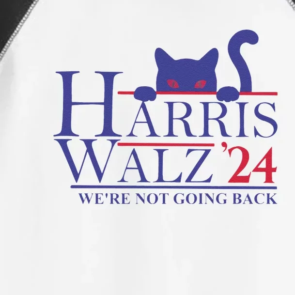 Harris Waltz 2024 WeRe Not Going Back Funny Cat Lady Gift Toddler Fine Jersey T-Shirt