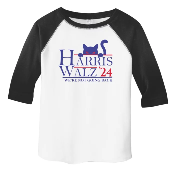 Harris Waltz 2024 WeRe Not Going Back Funny Cat Lady Gift Toddler Fine Jersey T-Shirt