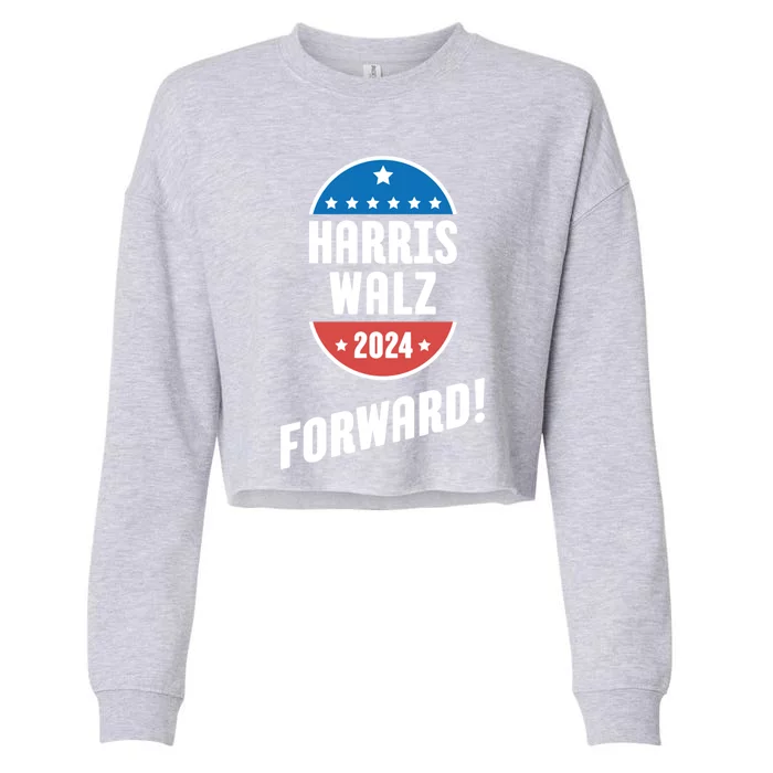 Harris Walz 2024 Forward! Gift Cropped Pullover Crew