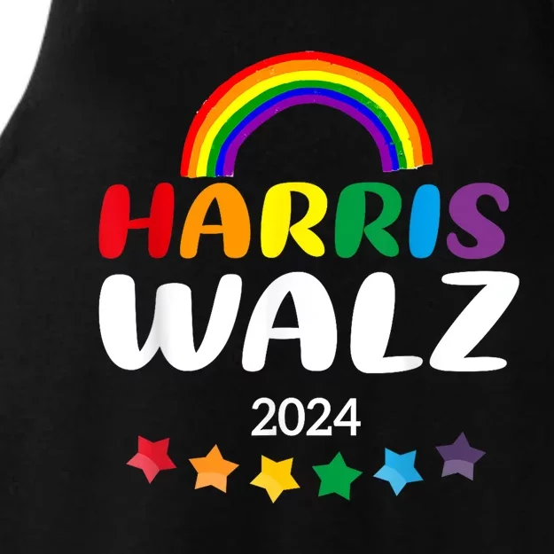 Harris Waltz 2024 Gay Pride Lgbt Election Harris Waltz 2024 Ladies Tri-Blend Wicking Tank