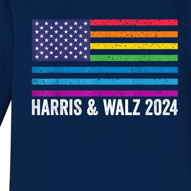 Harris Waltz 2024 Election Kamala Harris Tim Waltz 2024 Baby Long Sleeve Bodysuit