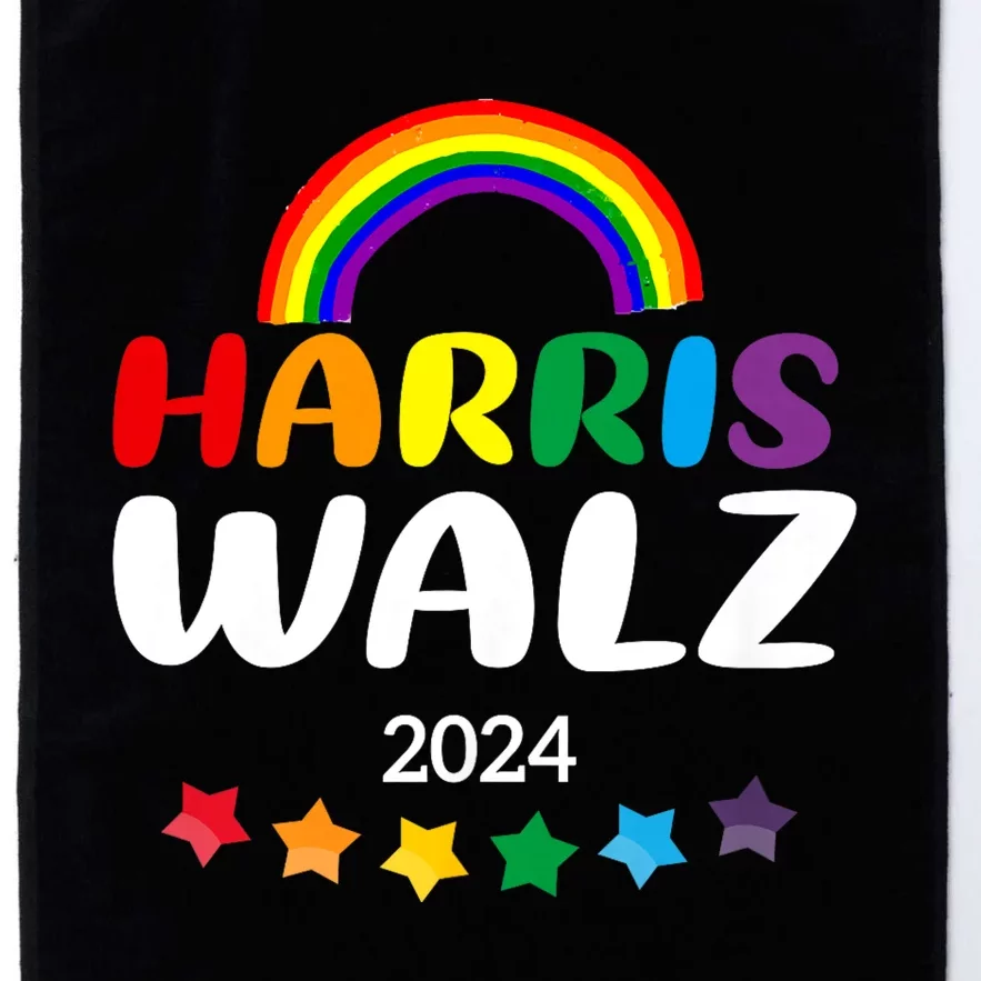 Harris Waltz 2024 Gay Pride Lgbt Election Harris Waltz Platinum Collection Golf Towel