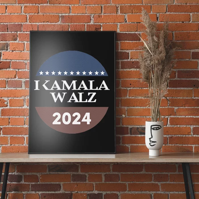 Harris Walz 2024 Election Kamala Harris Tim Waltz 2024 Poster