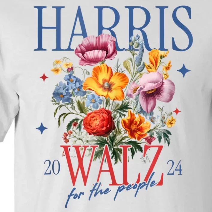 Harris Walz 2024 Election President Kamala Harris Tim Waltz Tall T-Shirt