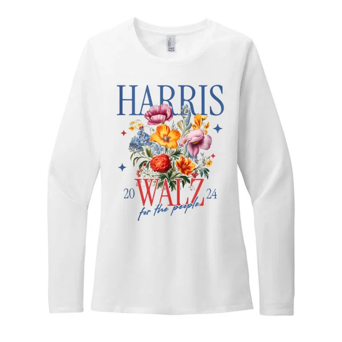 Harris Walz 2024 Election President Kamala Harris Tim Waltz Womens CVC Long Sleeve Shirt