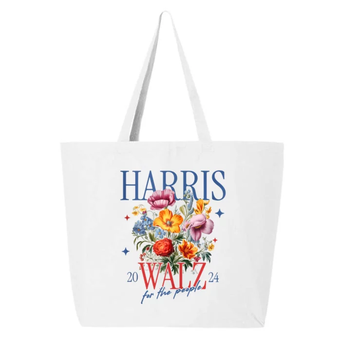 Harris Walz 2024 Election President Kamala Harris Tim Waltz 25L Jumbo Tote