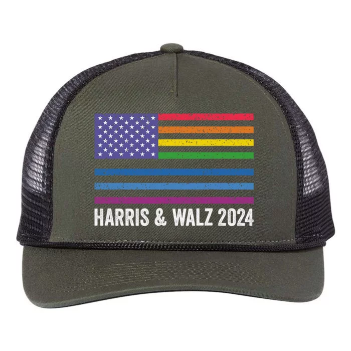 Harris Waltz 2024 Election Kamala Harris Tim Waltz 2024 Retro Rope Trucker Hat Cap