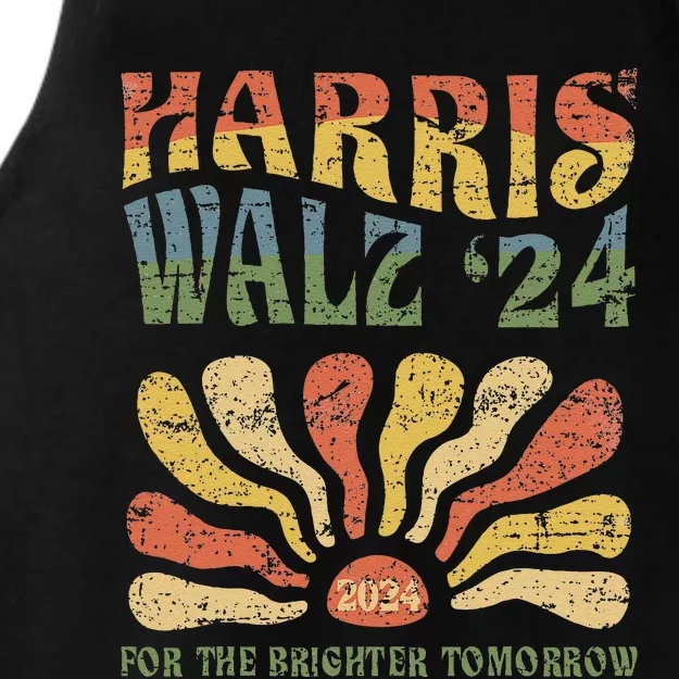 Harris Walz 2024 For President Patriotic Kamala Waltz 2024 Ladies Tri-Blend Wicking Tank