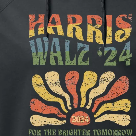 Harris Walz 2024 For President Patriotic Kamala Waltz 2024 Performance Fleece Hoodie