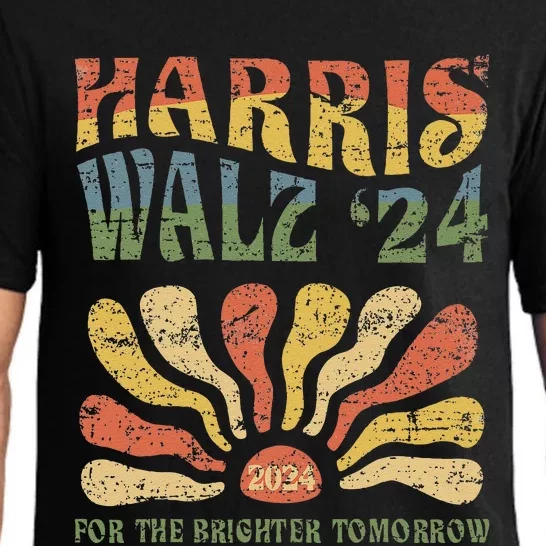 Harris Walz 2024 For President Patriotic Kamala Waltz 2024 Pajama Set