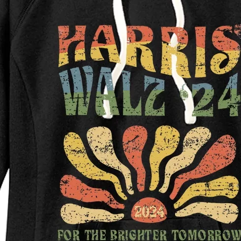 Harris Walz 2024 For President Patriotic Kamala Waltz 2024 Women's Fleece Hoodie