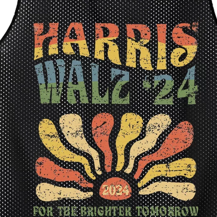 Harris Walz 2024 For President Patriotic Kamala Waltz 2024 Mesh Reversible Basketball Jersey Tank