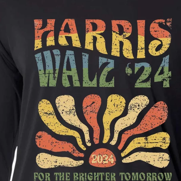 Harris Walz 2024 For President Patriotic Kamala Waltz 2024 Cooling Performance Long Sleeve Crew