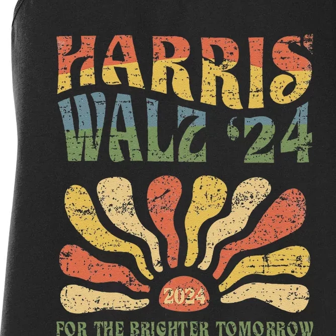 Harris Walz 2024 For President Patriotic Kamala Waltz 2024 Women's Racerback Tank