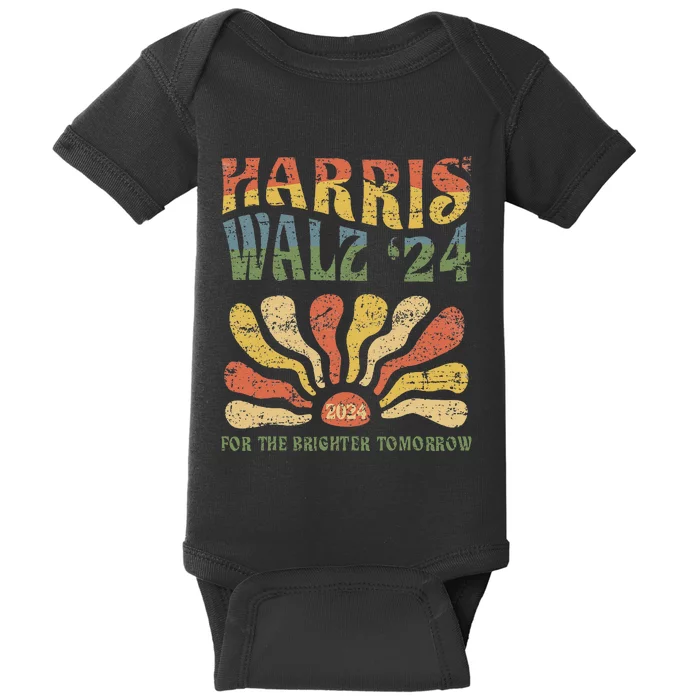 Harris Walz 2024 For President Patriotic Kamala Waltz 2024 Baby Bodysuit