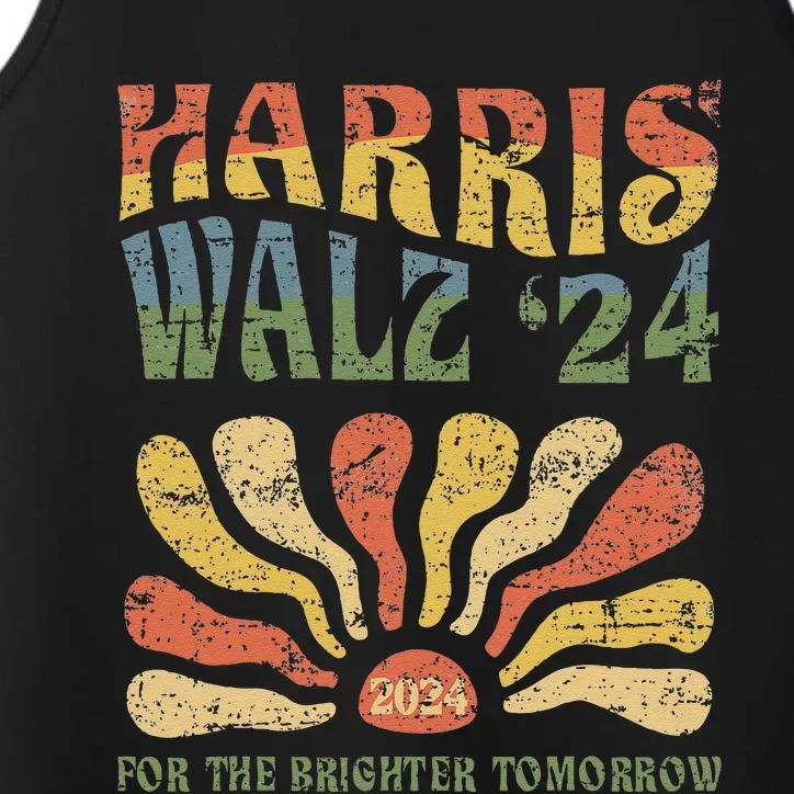 Harris Walz 2024 For President Patriotic Kamala Waltz 2024 Performance Tank