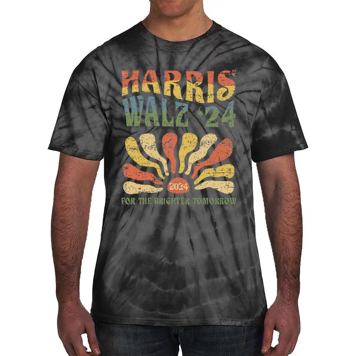 Harris Walz 2024 For President Patriotic Kamala Waltz 2024 Tie-Dye T-Shirt