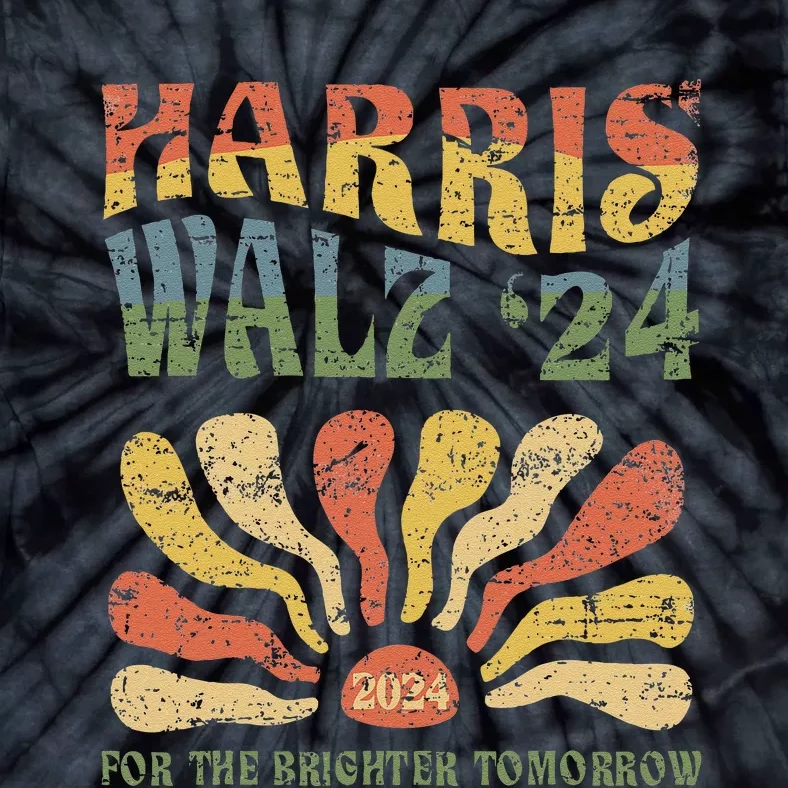 Harris Walz 2024 For President Patriotic Kamala Waltz 2024 Tie-Dye T-Shirt