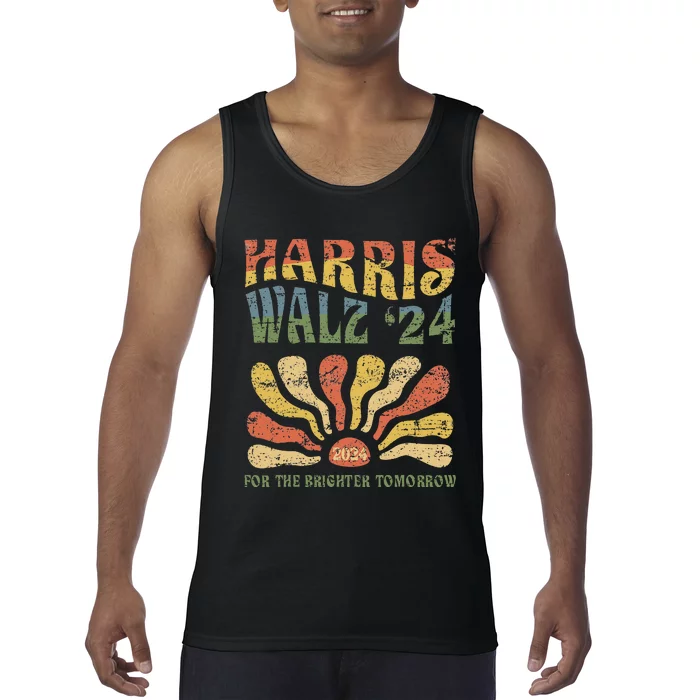 Harris Walz 2024 For President Patriotic Kamala Waltz 2024 Tank Top