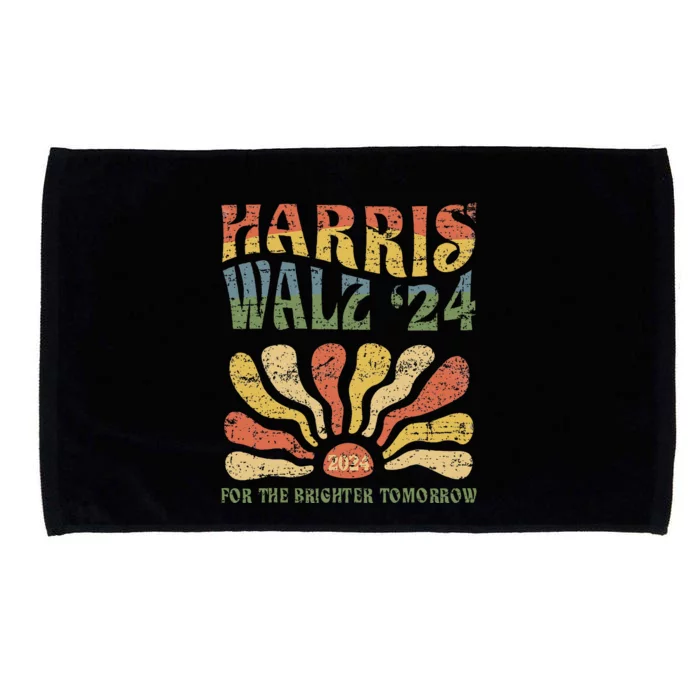 Harris Walz 2024 For President Patriotic Kamala Waltz 2024 Microfiber Hand Towel