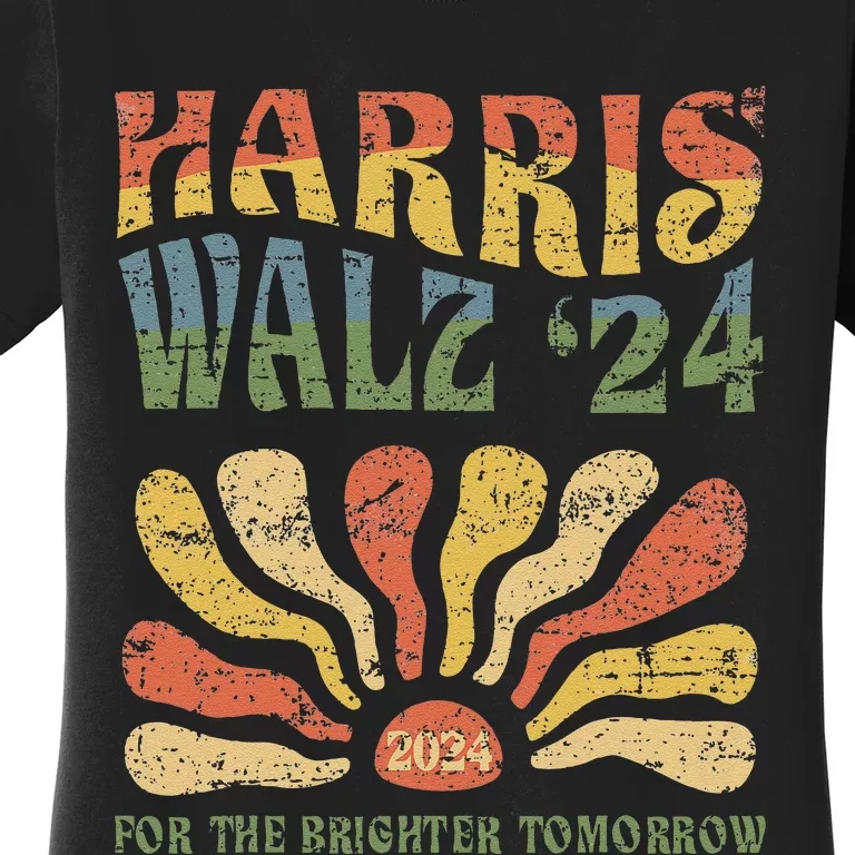 Harris Walz 2024 For President Patriotic Kamala Waltz 2024 Women's T-Shirt