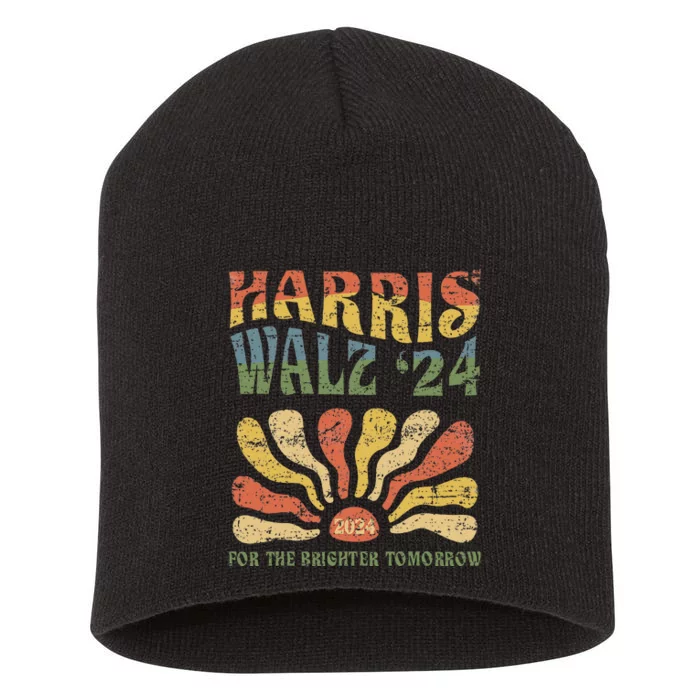 Harris Walz 2024 For President Patriotic Kamala Waltz 2024 Short Acrylic Beanie