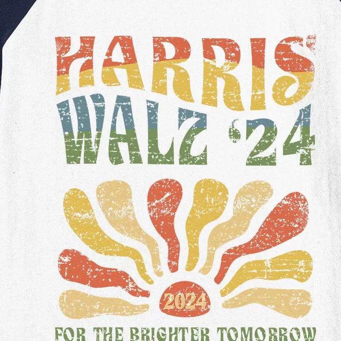 Harris Walz 2024 For President Patriotic Kamala Waltz 2024 Baseball Sleeve Shirt