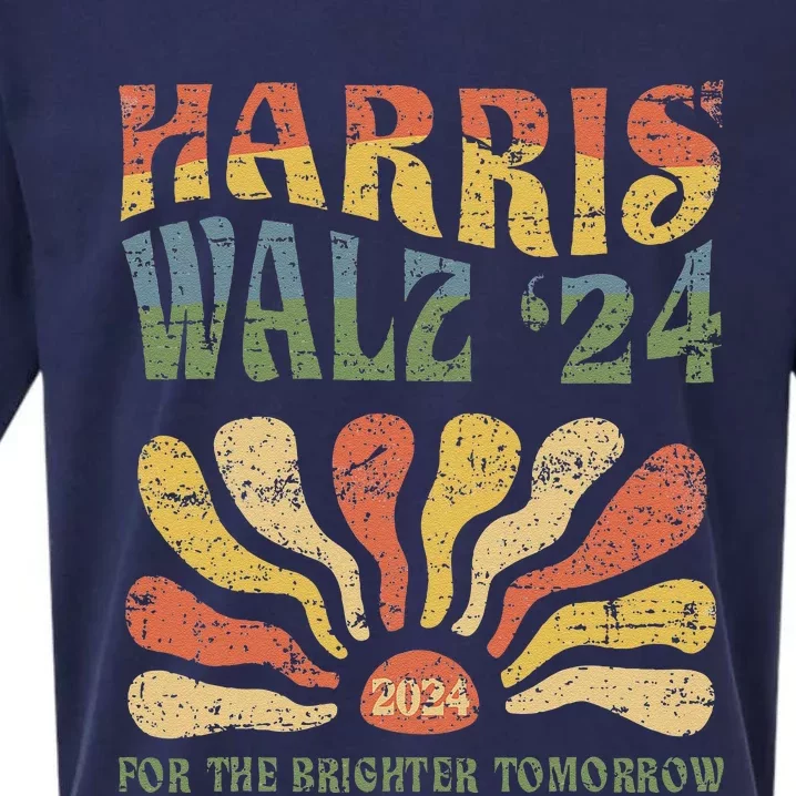 Harris Walz 2024 For President Patriotic Kamala Waltz 2024 Sueded Cloud Jersey T-Shirt