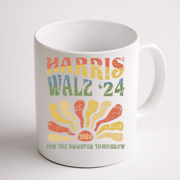 Harris Walz 2024 For President Patriotic Kamala Waltz 2024 Front & Back Coffee Mug