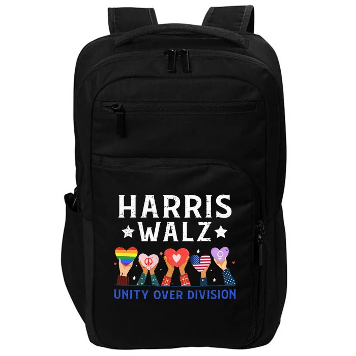 Harris Walz 2024 Unity Over Division Harris Walz 2024 Impact Tech Backpack