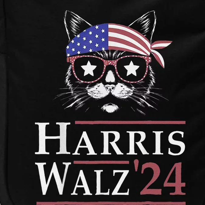 Harris Walz 2024 Funny Cat Election Kamala Harris Tim Waltz Impact Tech Backpack