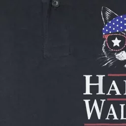 Harris Walz 2024 Funny Cat Election Kamala Harris Tim Waltz Softstyle Adult Sport Polo