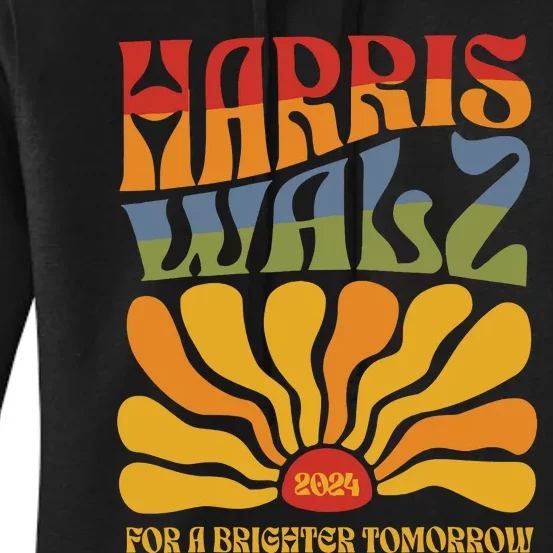 Harris Waltz 2024 Election Kamala Harris Tim Waltz 2024 Women's Pullover Hoodie