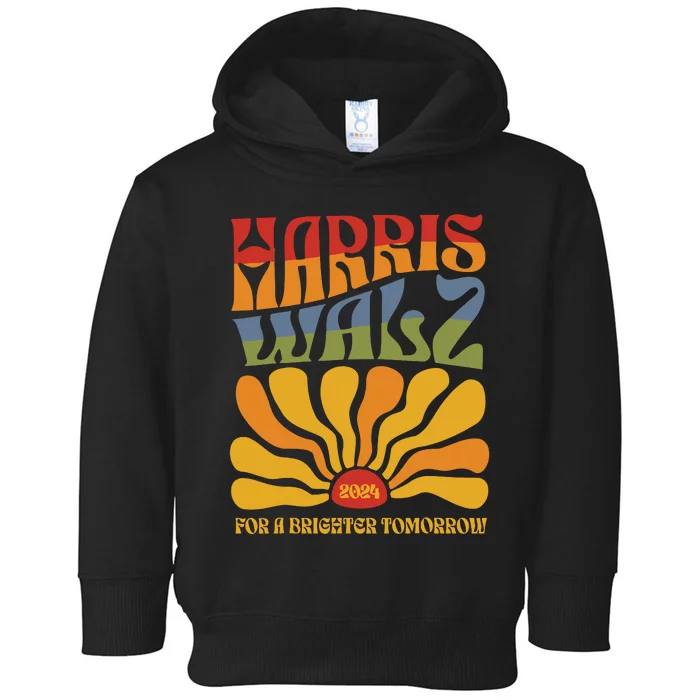 Harris Waltz 2024 Election Kamala Harris Tim Waltz 2024 Toddler Hoodie