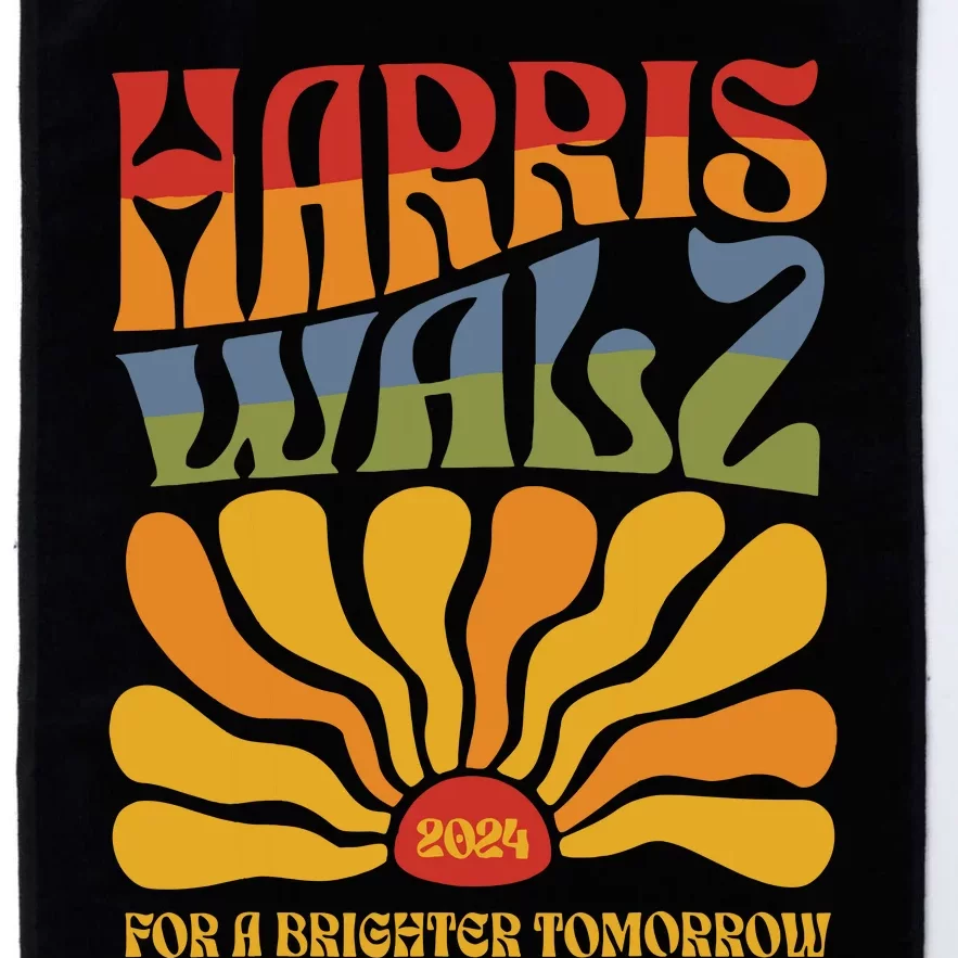 Harris Waltz 2024 Election Kamala Harris Tim Waltz 2024 Platinum Collection Golf Towel