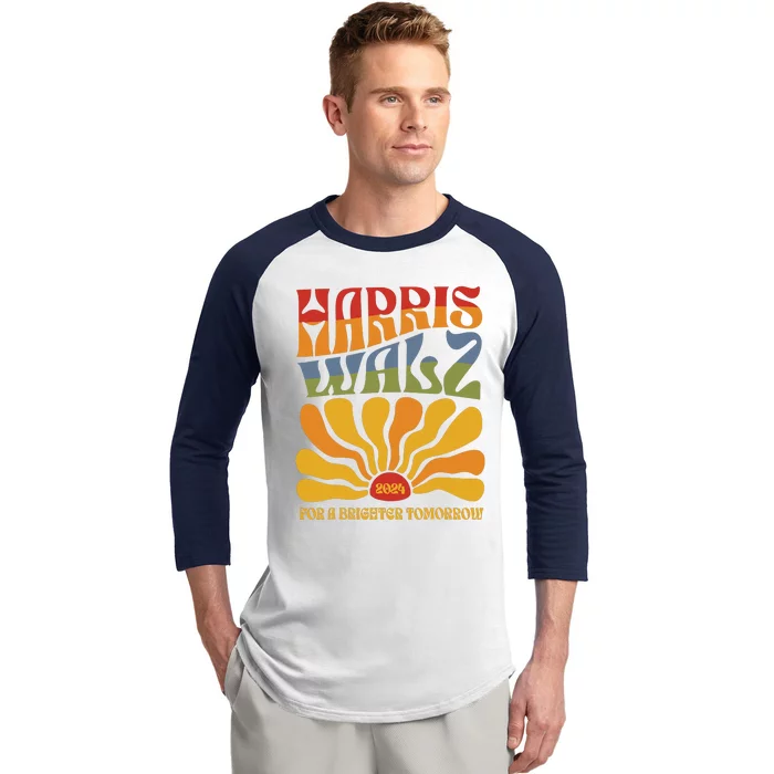 Harris Waltz 2024 Election Kamala Harris Tim Waltz 2024 Baseball Sleeve Shirt