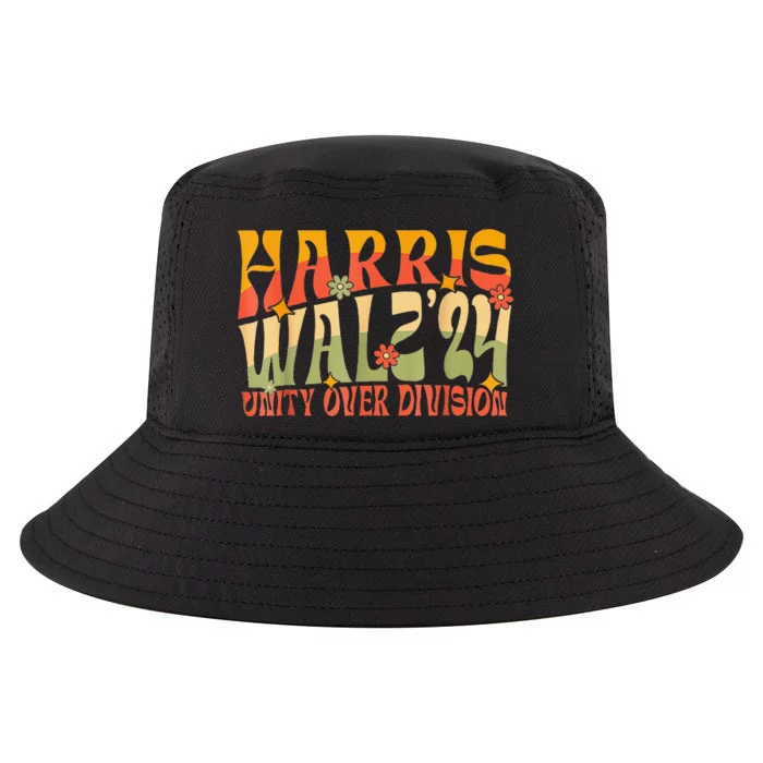 Harris Waltz 2024 Unity Over Division Kamala Harris Tim Walz Cool Comfort Performance Bucket Hat