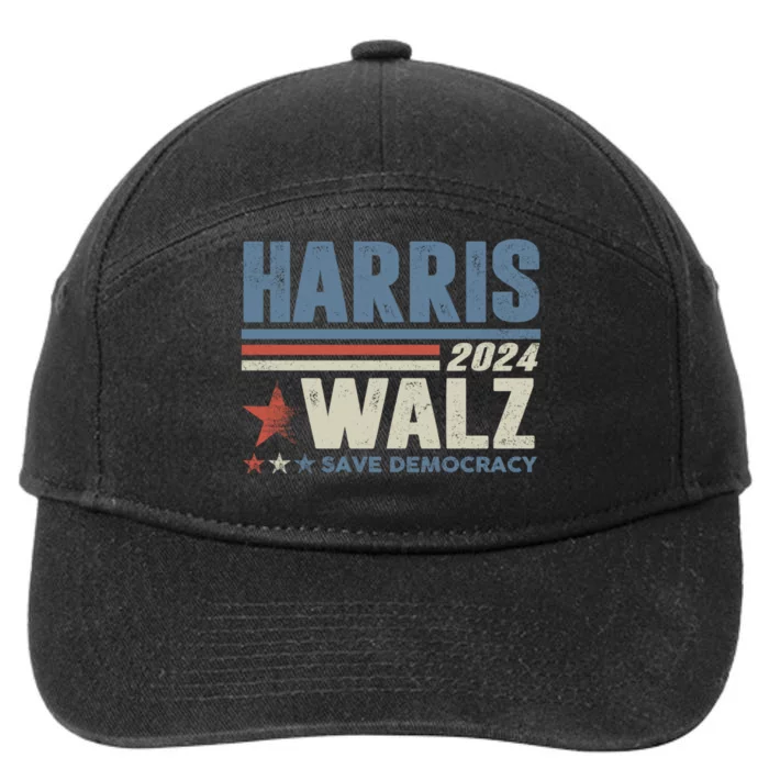 Harris Waltz 2024 Election Kamala Harris Tim Waltz 2024 7-Panel Snapback Hat