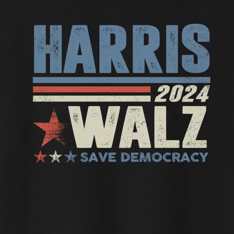 Harris Waltz 2024 Election Kamala Harris Tim Waltz 2024 Women's Crop Top Tee