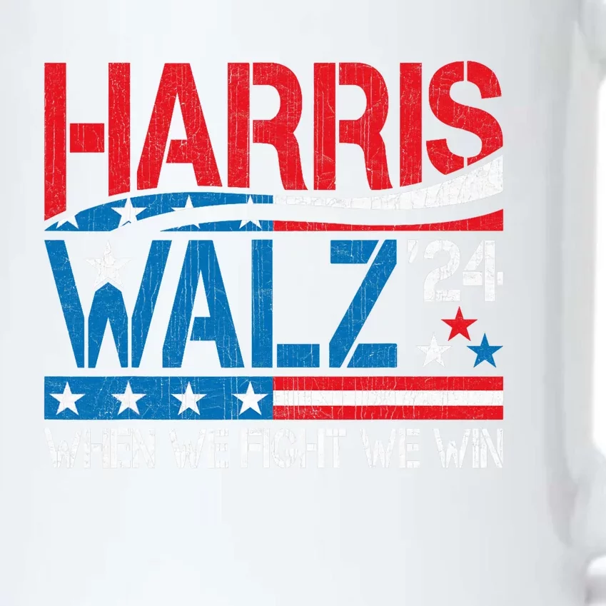 Harris Waltz 2024 When We Fight We Win Kamala Harris Forward 24 Black Color Changing Mug