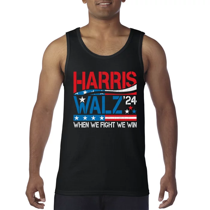 Harris Waltz 2024 When We Fight We Win Kamala Harris Forward 24 Tank Top