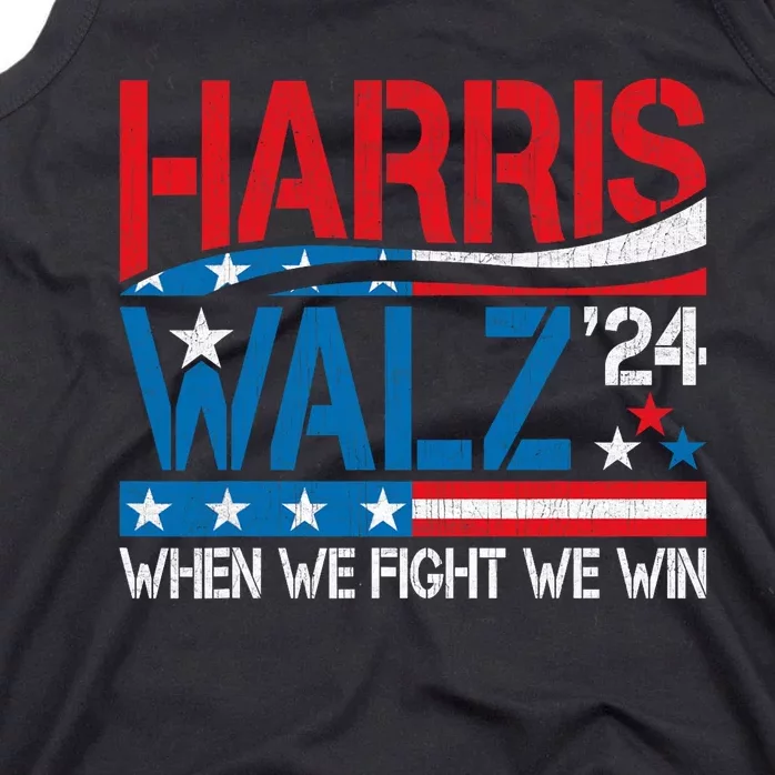 Harris Waltz 2024 When We Fight We Win Kamala Harris Forward 24 Tank Top