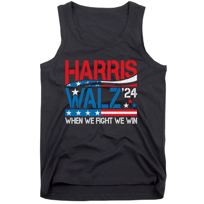 Harris Waltz 2024 When We Fight We Win Kamala Harris Forward 24 Tank Top